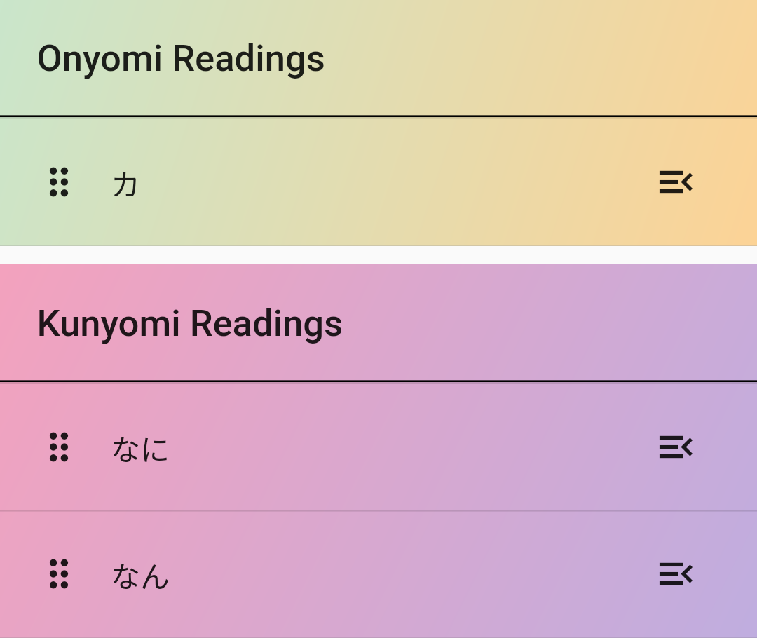 Image of onyomi-kunyomi readings
