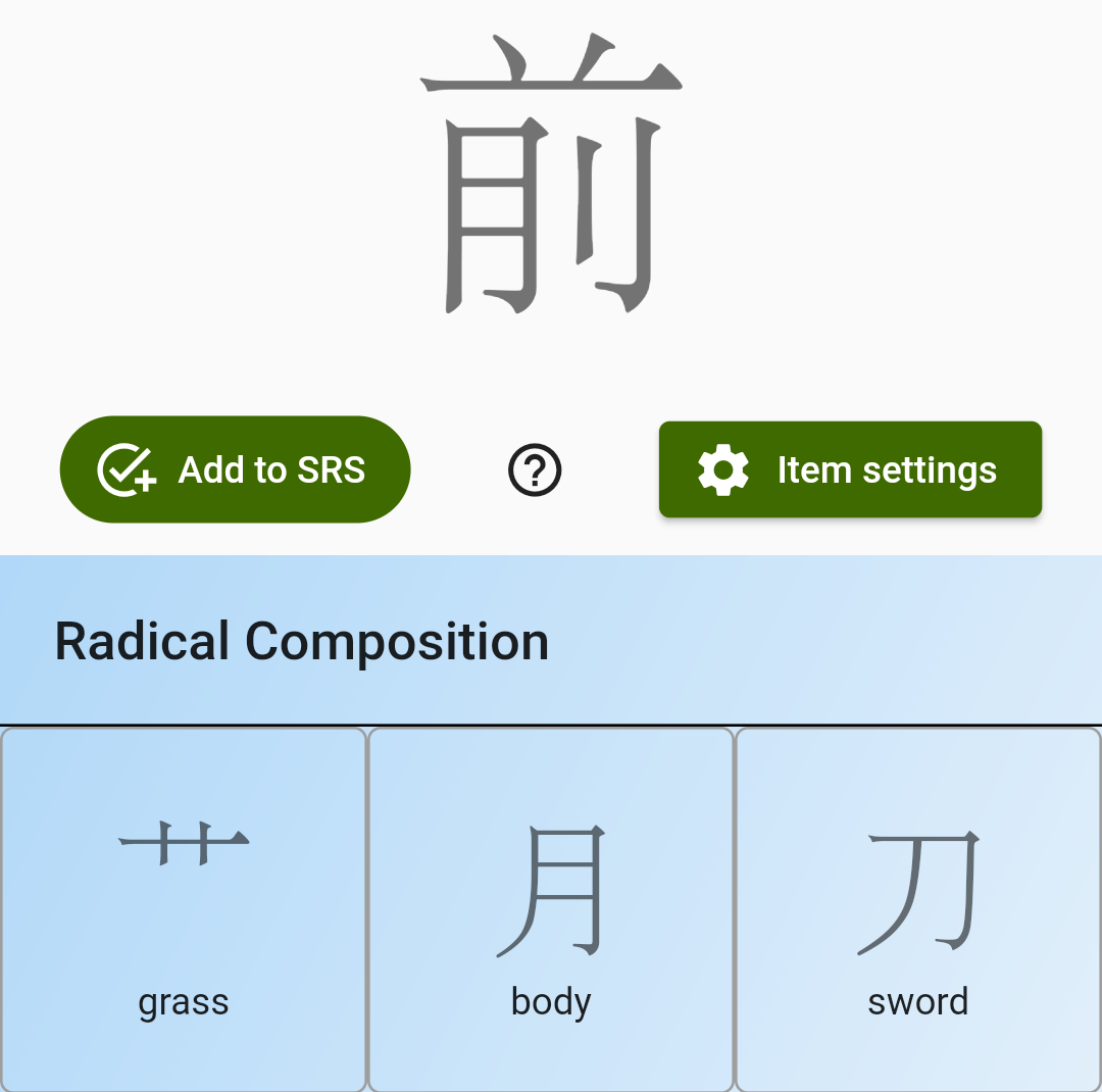 Image of radical composition